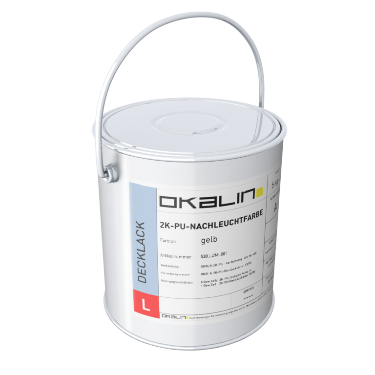 2K-PU-Nachleuchtfarbe gelb GHS-1
