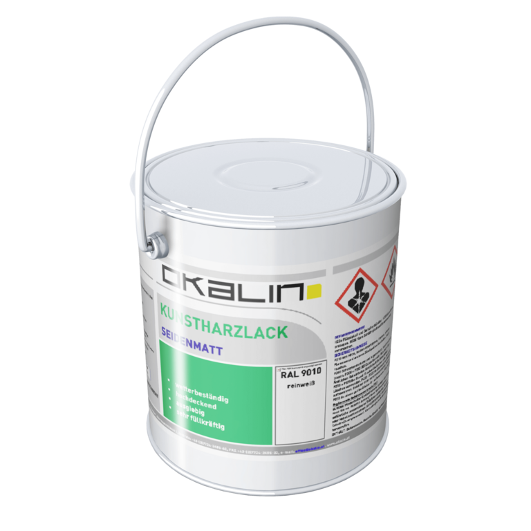 Kunstharzlack seidenmatt RAL 9010 GHS-1